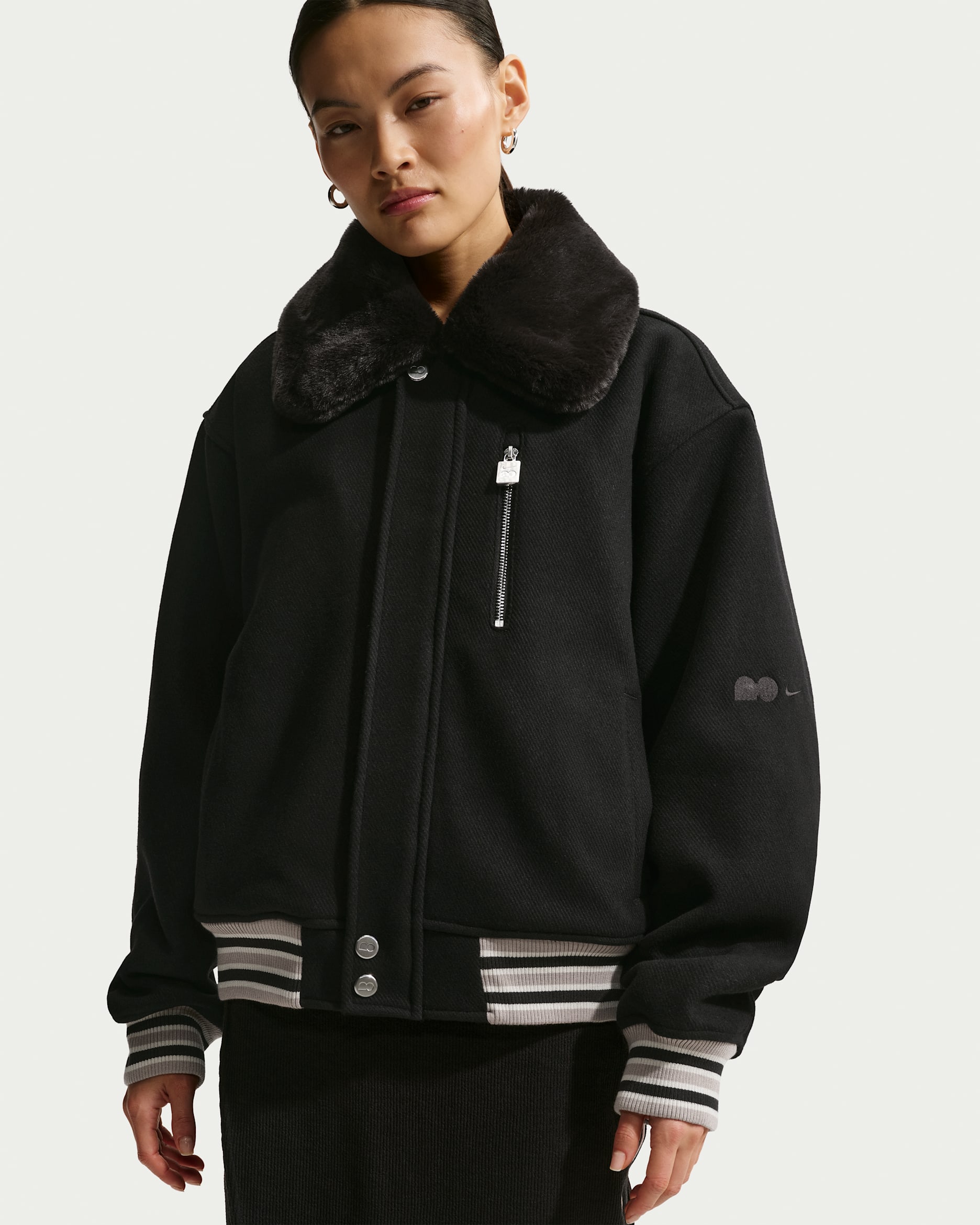 Naomi Osaka Varsity Wool Jacket. Nike.com